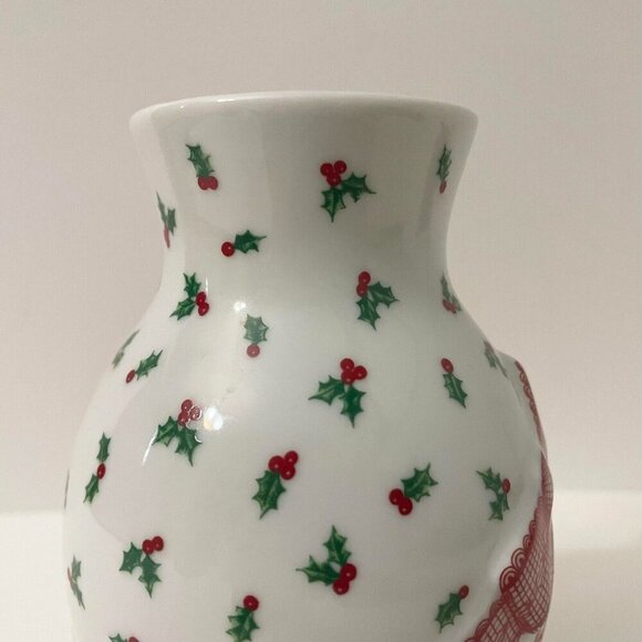 Vintage Himark Holidays Christmas Vase 5.5 Inch Tall Made in Japan - Picture 14 of 16